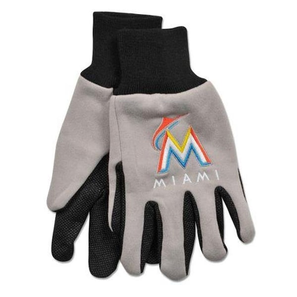Mcarthur Towels & Sports Miami Marlins Two Tone Gloves - Adult Size 9960694069 - main
